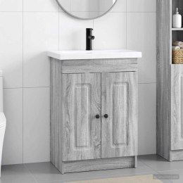 VidaXL Zestaw mebli łazienkowych Szary Sonoma 78,5 x 37,5 x 81 cm