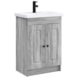VidaXL Zestaw mebli łazienkowych Szary Sonoma 78,5 x 37,5 x 81 cm