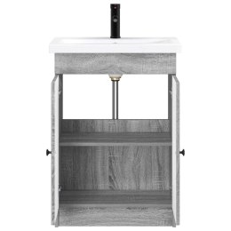 VidaXL Zestaw mebli łazienkowych Szary Sonoma 78,5 x 37,5 x 81 cm