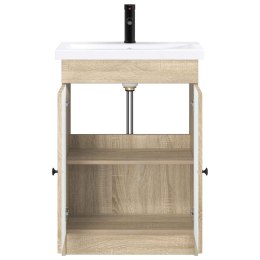 VidaXL Zestaw mebli łazienkowych dąb Sonoma 78,5 x 37,5 x 81 cm