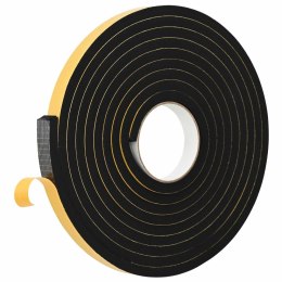 VidaXL Taśma samoprzylepna z pianki 10 pcs Czarny 15mm x 5m Pianka CR