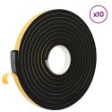 VidaXL Taśma samoprzylepna z pianki 10 pcs Czarny 15mm x 5m Pianka CR