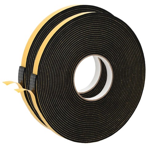 TAŚMA SAMOPRZYLEPNA Z PIANKI 2 PCS CZARNY 15MMX10M PIANKA CR