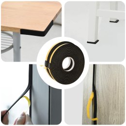 VidaXL Taśma samoprzylepna z pianki 2 pcs Czarny 20mm x 10m Pianka CR