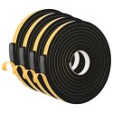 TAŚMA SAMOPRZYLEPNA Z PIANKI 4 PCS CZARNY 15MMX5M PIANKA CR