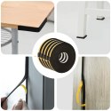 VidaXL Taśma samoprzylepna z pianki 5 pcs Czarny 10mm x 10m Pianka CR