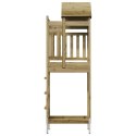 VidaXL Wieża zabaw Brązowy 52,5 x 85 x 238 cm Drewno impregnowane lite