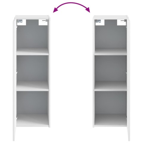 VidaXL Zestaw mebli łazienkowych Montowane na ścianie 6 pcs Biały