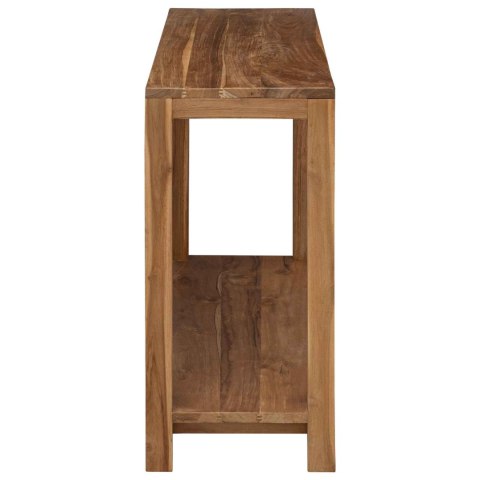 VidaXL Konsola naturalny 110 x 35 x 75 cm Lite drewno teakowe