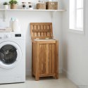 KOSZ NA PRANIE NATURALNY 35X25X60CM LITE DREWNO TEAKOWE