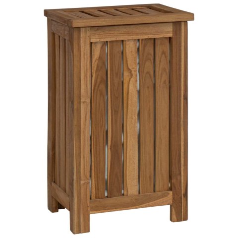 KOSZ NA PRANIE NATURALNY 35X25X60CM LITE DREWNO TEAKOWE
