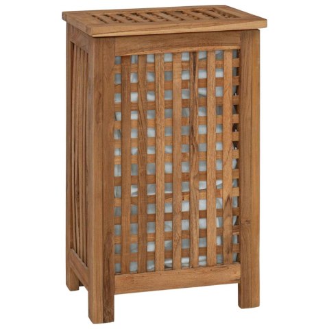 KOSZ NA PRANIE NATURALNY 35X25X60CM LITE DREWNO TEAKOWE