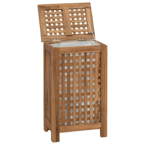 KOSZ NA PRANIE NATURALNY 35X25X60CM LITE DREWNO TEAKOWE