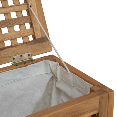 KOSZ NA PRANIE NATURALNY 35X25X60CM LITE DREWNO TEAKOWE