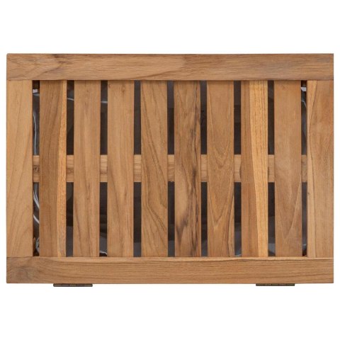 KOSZ NA PRANIE NATURALNY 50X35X60CM LITE DREWNO TEAKOWE