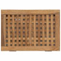VidaXL Kosz na pranie naturalny 50 x 35 x 60 cm Lite drewno teakowe