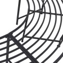 ŁAWKA DRZEWNA 4-LICZBA MIEJSC 160X80X44CM STAL CZARNY