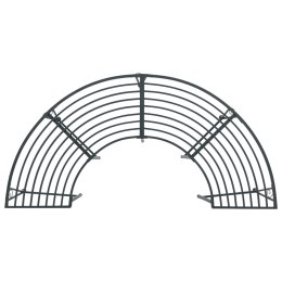 VidaXL Ławka Drzewna 4-Liczba miejsc 160 x 80 x 44 cm Stal