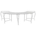 VidaXL Ławka Drzewna 4-Liczba miejsc 160 x 80 x 44 cm Stal