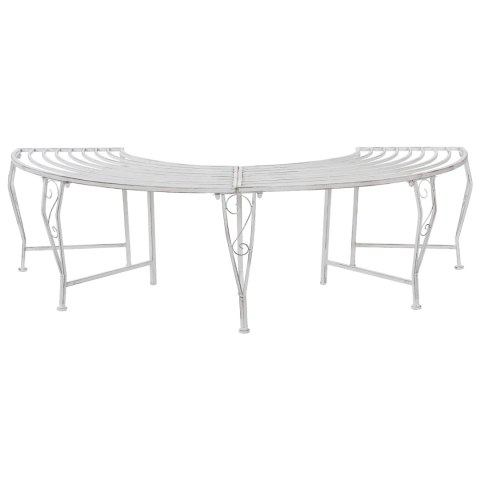 VidaXL Ławka Drzewna 4-Liczba miejsc 160 x 80 x 44 cm Stal