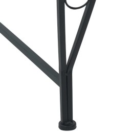 VidaXL Ławka Drzewna 4-Liczba miejsc 160 x 80 x 89 cm Stal Czarny