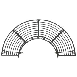 VidaXL Ławka Drzewna 4-Liczba miejsc 160 x 80 x 89 cm Stal Czarny