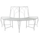 VidaXL Ławka Drzewna 4-Liczba miejsc 160 x 80 x 89 cm Stal
