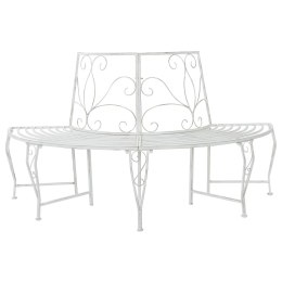 VidaXL Ławka Drzewna 4-Liczba miejsc 160 x 80 x 89 cm Stal