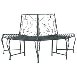 VidaXL Ławka Drzewna 4-Liczba miejsc 160 x 80 x 89 cm Stal