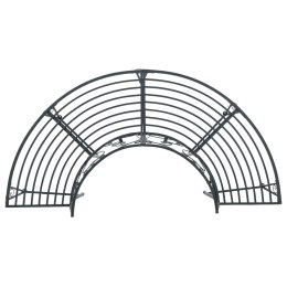 VidaXL Ławka Drzewna 4-Liczba miejsc 160 x 80 x 89 cm Stal