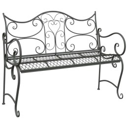 VidaXL Ławka ogrodowa 2-Liczba miejsc 114 x 56,5 x 90 cm Stal