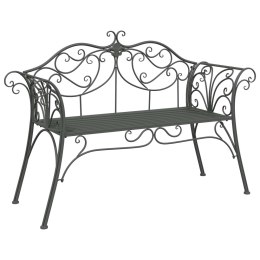 VidaXL Ławka ogrodowa 2-Liczba miejsc 130 x 47 x 90 cm Stal