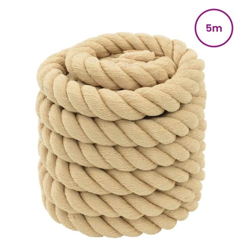 VidaXL Lina do łodzi 5 m 3 naturalny PP