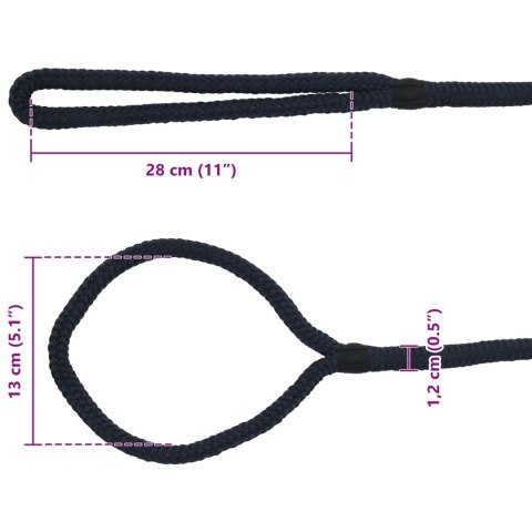 LINA DO ŁODZI 12 MM 9 M NIEBIESKI KRÓLEWSKI POLIESTER