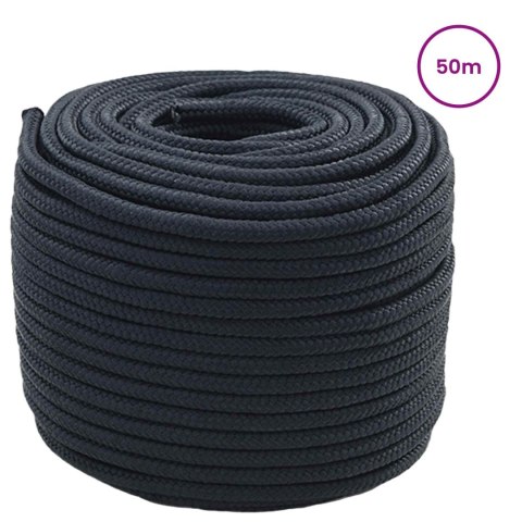 VidaXL Lina do łodzi Niebieski królewski 50 m Poliester