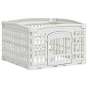 VidaXL Playpen dla Psa z 4 Panelami Biały 63 x 63 x 40 cm