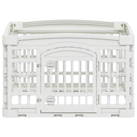 VidaXL Playpen dla Psa z 4 Panelami Biały 63 x 63 x 40 cm