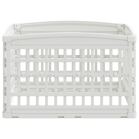 VidaXL Playpen dla Psa z 4 Panelami Biały 91 x 91 x 58 cm