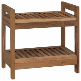 VidaXL Półka łazienkowa naturalny 45 x 30 x 45 cm Lite drewno teakowe