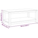 STOLIK KAWOWY NATURALNY 100X50X40CM LITE DREWNO TEAKOWE