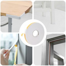 VidaXL Taśma samoprzylepna z pianki 10 pcs Biały 15mm x 5m Pianka CR