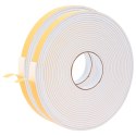 VidaXL Taśma samoprzylepna z pianki 2 pcs Biały 20mm x 10m Pianka CR