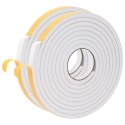 VidaXL Taśma samoprzylepna z pianki 2 pcs Biały 20mm x 5m Pianka CR
