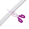 VidaXL Taśma samoprzylepna z pianki 2 pcs Biały 20mm x 5m Pianka CR