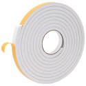 VidaXL Taśma samoprzylepna z pianki 2 pcs Biały 20mm x 5m Pianka CR