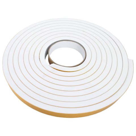 VidaXL Taśma samoprzylepna z pianki 2 pcs Biały 20mm x 5m Pianka CR