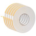 TAŚMA SAMOPRZYLEPNA Z PIANKI 5 PCS BIAŁY 10MMX10M PIANKA CR