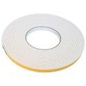 TAŚMA SAMOPRZYLEPNA Z PIANKI 5 PCS BIAŁY 10MMX10M PIANKA CR