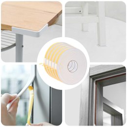 VidaXL Taśma samoprzylepna z pianki 5 pcs Biały 20mm x 10m Pianka CR