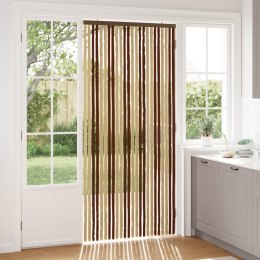 VidaXL Firanka owadobojna z chenillu Brązowy i beżowy 100 x 220 cm